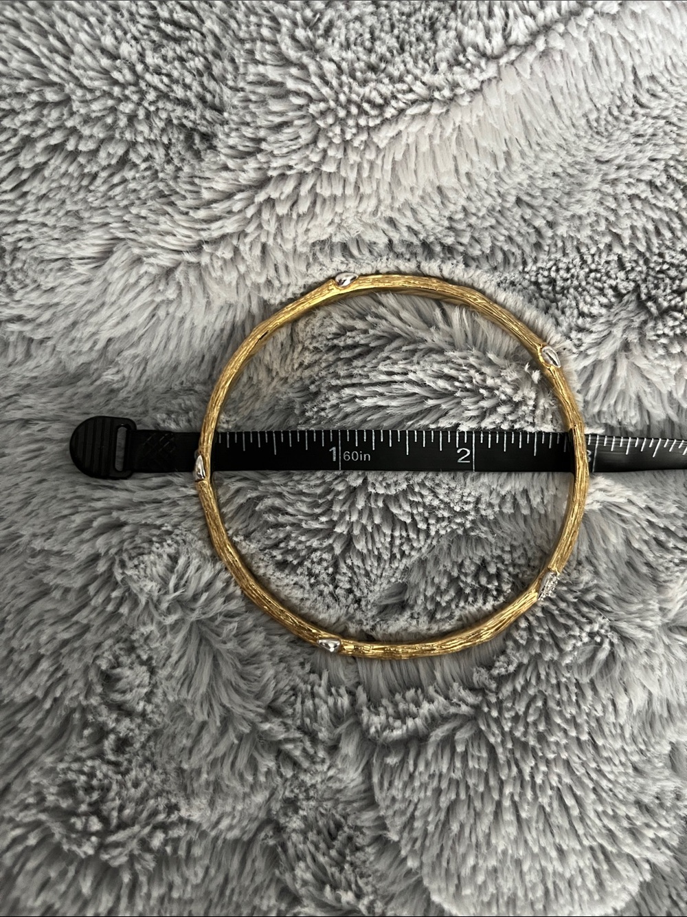 Stephen Dweck-Dweck Diamonds Sterling Silver Goldwash Twig Bracelet - Picture 7 of 8